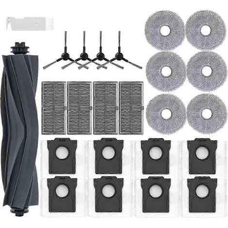 Brosse latérale principale, filtre HEPA, lingette de nettoyage et sacs à poussière de rechange pour aspirateur X30 / X30 Pro Ultra (1/5)