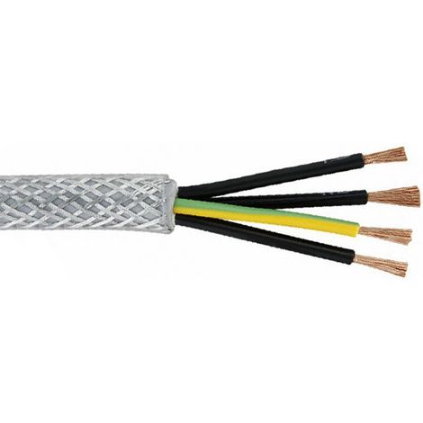 Câble de contrôle SY 4 x 2,5 mm², Blindé, en Chlorure de polyvinyle PVC ( Prix pour Bobine de 50 Mètres )