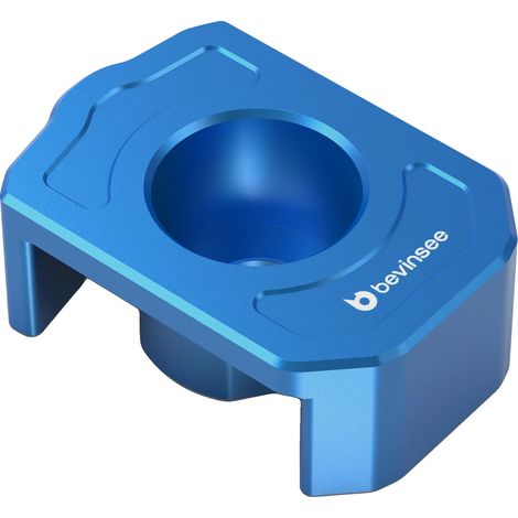 Inserto per supporto motore, alluminio resistente, prestazioni di cambio migliorate, blu (1/2)