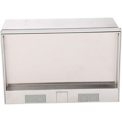 Sortie Encastrée au Sol 4000W Prise Murale Solaire pour Bureau Hôtel École Boîte en Acier Inoxydable AC250V 3 Prises UE (1/5)