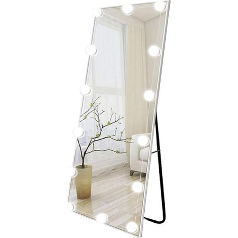 Ensemble d'éclairage de miroir avec ampoules pour coiffeuse LED Hollywood à intensité variable lampe de USB avec interrupteur 14 (1/4)