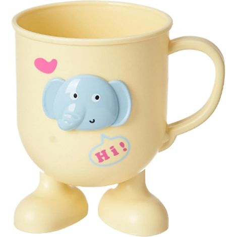 Gobelet Pour Brosse À Dents Organiseur Rangement Décoratif Forme Mug Café Gobelet Éléphant Rince-Bouche Pour La Salle De Bain Accessoires Nettoyage Boissons Enfant Adulte Gar (1/5)
