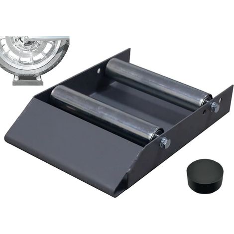 Kit herramientas Soporte de rodillo para limpieza de rueda y cadena de moto, 220 kg y 180mm (1/5)