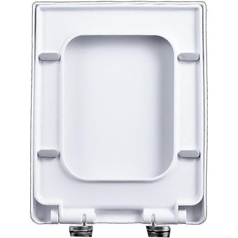 Abattant de toilette 1mor fermeture PP forme carrée allongée accessoires de salle de bain durable et résistant couvercle de toilette 06c-pp-haoyu (1/3)