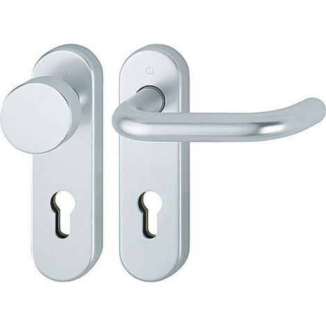 Hoppe FS-Garnitur Paris FS-58/353KH/138 Alu.F1 D/K f.TS 45-65mm PZ DIN L/R