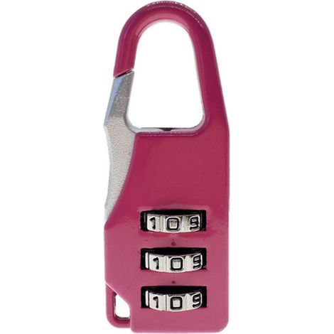 Cadenas à combinaison à 3 chiffres, Mini outil en alliage de Zinc pour valise, tiroir, boîte à outils, rose rouge. (1/5)