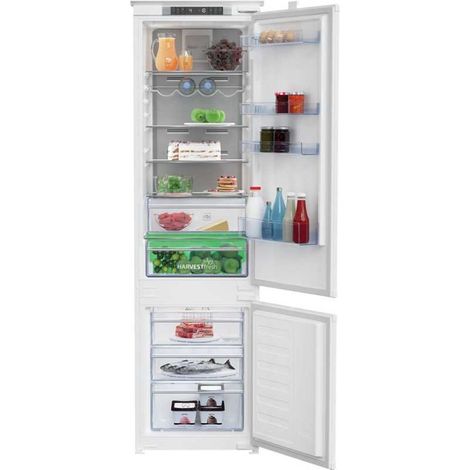 Beko – Réfrigérateur intégré 306 litres BCNA306E4SN – Refroidissement ventilé – Dégivrage automatique – Niveau sonore 37 dB – Classe énergétique E (1/5)