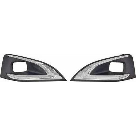 Grilles de pare-choc avant kit avec trous anti-brouillards phares halogène Peugeot 3008 2 phase 1 2016-2020