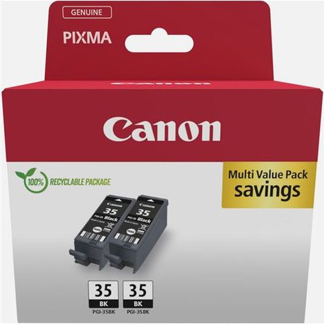 Pack de 2 cartouches d encre Canon PGI 35 Noir