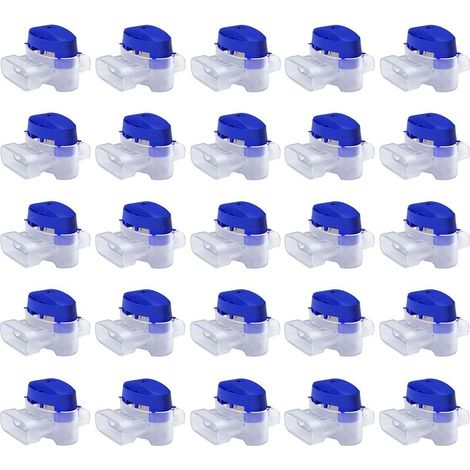 Set de Connecteurs de Câbles pour Robot Tondeuse - 25 Raccords Remplis de Gel pour Étendre ou Réparer Fil Electrique Bas Voltage Tondeuse Automatique - Étanches, Sûrs, Dénudage Inutile (1/5)