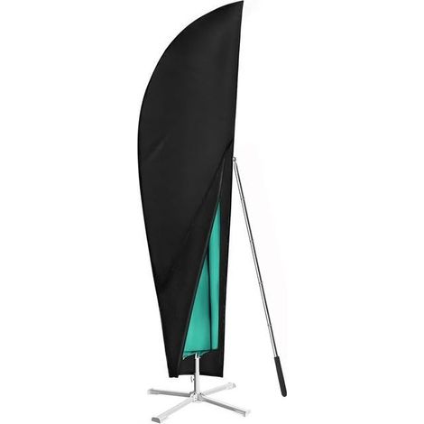 (265 x 40/70/50 cm) Housse de Protection pour Parasol, Housse Parasol Déporté en Tissu Oxford 210D imperméable, Perche Télescopique et Boutons d'alpin (1/5)
