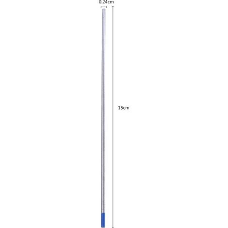 Lanthanbeschichtete Elektrode mit blauer Spitze zum Schweißen von Metallen (2,4 x 150 mm) (1/5)