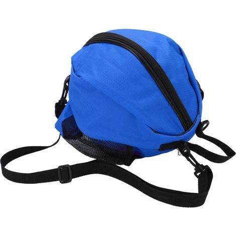 Basketball-Tragetasche aus Netzgewebe, Beutel aus Oxford-Stoff zur Aufbewahrung von Fußbällen, für Indoor-Training, blau mit schwarzem Besatz (1/5)