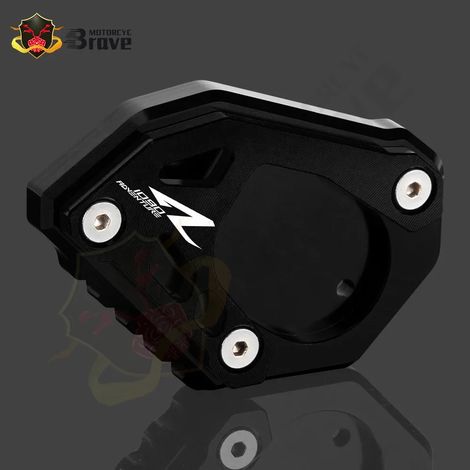(1090ADV-R-Noir) Compatible avec KTM 1090 Adventure R 2016-2022 : béquille latérale CNC, extension et support maxpower (1/4)