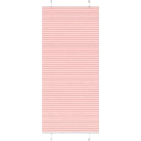 vidaXL Pleated Blind Pink 85x200 cm Fabric Width 84,4 cm Polyester