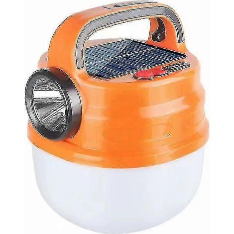 Lanterne de camping LED portable rechargeable USB, lampe d'urgence pour le camping, ampoule haute puissance, batterie pour barbecue et tentes. (1/4)