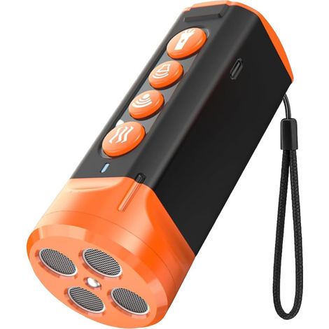 Dispositif anti-aboiement pour chien Dispositif anti-aboiement pour dressage de chiens ou de voisins Longue alternative à ultrasons de 50 pieds aux colliers douloureux et contrôle sûr avec modes porta (1/5)