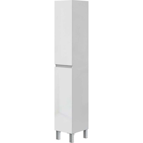 Colonne de salle de bain AUCUNE NEREA 30 x 35 x 182 cm Blanc brillant 2 portes (1/5)