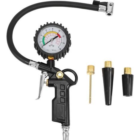 Gonfleur de Pneu ManomèTre Voiture 220 PSI avec Compresseur D'Air pour Voitures Motos VéLos (1/5)