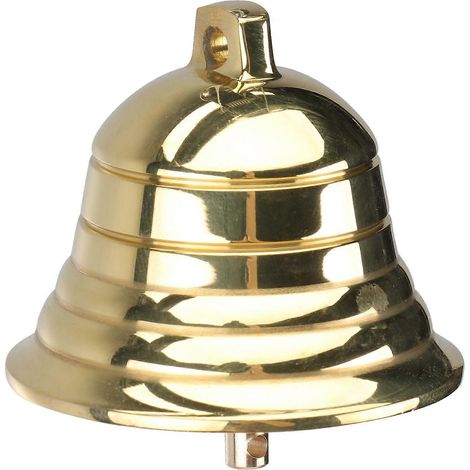 Cloche de Noël en laiton, idéale pour les loisirs créatifs, 1 pendentif. (1/5)