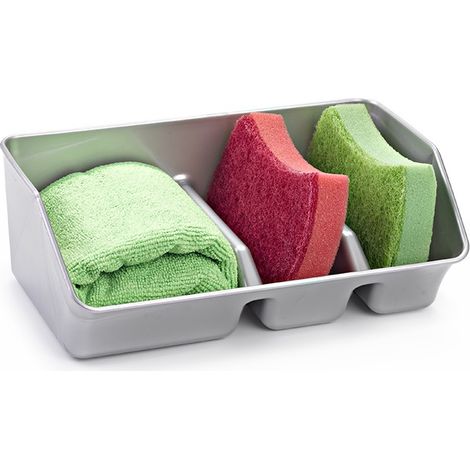 Organizador fregadero estropajero plastico  Gris (1/4)