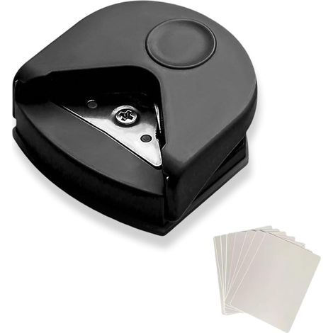Perforatrice d'angle R4 mm pour papier et cartes, arrondisseur de coins avec lame en acier inoxydable et boîte de récupération, perforatrice pour le scrapbooking, la fabrication de cartes (1/5)
