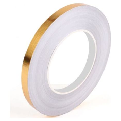 50mx1cm Dekorativer Kleberolle, PVC-Fliesenklebeband für Böden, Wasserdichtes Boden-Schimmelband für Böden, Wände, Decken, Türen und Fenster, Home Deco (Gold)