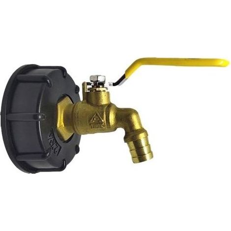 3/4" S60x6 Messing IBC-Tankadapter Wasserhahn-Schlauchanschluss Fass-Trommel-Anschlussadapter (1/5)