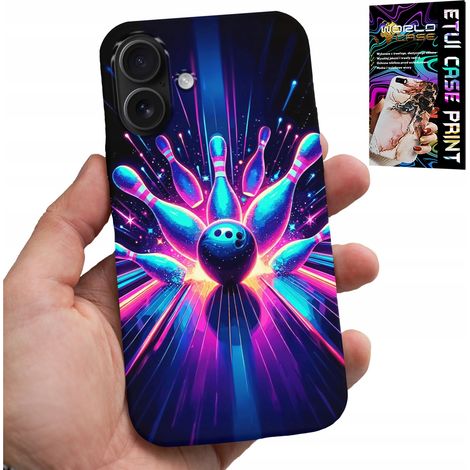 Custodia per iPhone 16 Plus - cover bowling strike, retro (1/5)