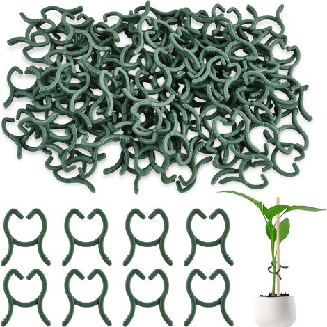 100 Pieces Clips de Support pour Plantes, Clips pour Plantes, Attache pour Plantes Grimpantes Plant Réutilisables pour Soutenir Plantes Légumes Fruits (1/5)