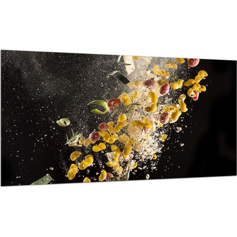 PLAQUE DE PROTECTION EN VERRE POUR CUISINIÈRE 90x52 PÂTES (1/5)