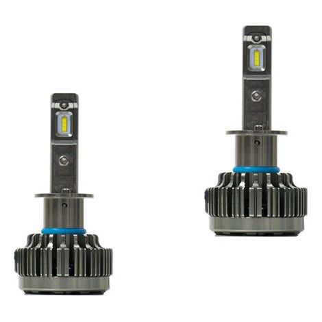 Plaque de phares LED PNI Clementine H1 PH 6000K pour voiture avec ballast inclus, 40 W, 8000 lumens, lot de 2