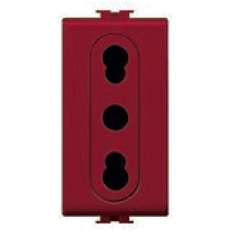 Presa Ita Bivalente Sicurezza Easy 2P+T10/16A (Elettrocanali Cod. Ecse8080R)
