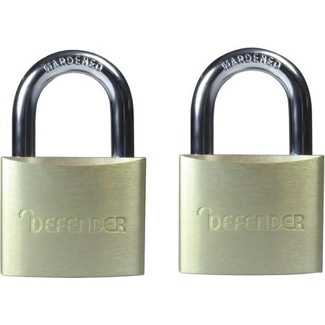 Defender Aluminium Padlock Twin Pack – 40mm Keyed Alike for Enhanced Security (1/3)