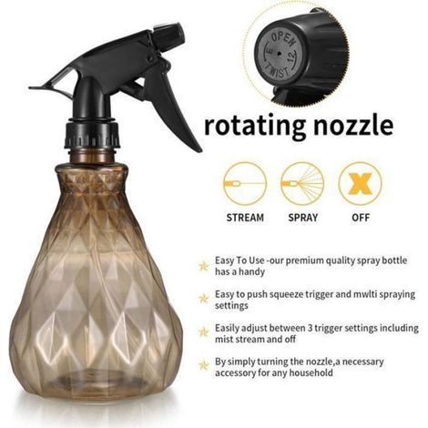 Pièces de flacons pulvérisateurs rechargeables de 500 ml, pour la pulvérisation des plantes de jardin et pour le nettoyage Femeo (1/4)