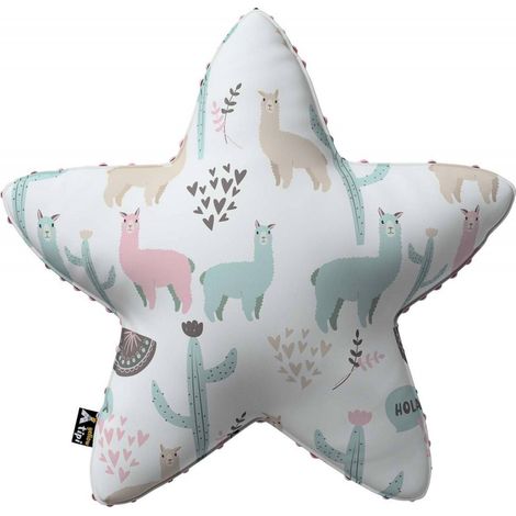 Coussin étoile Magic avec minky (1/4)