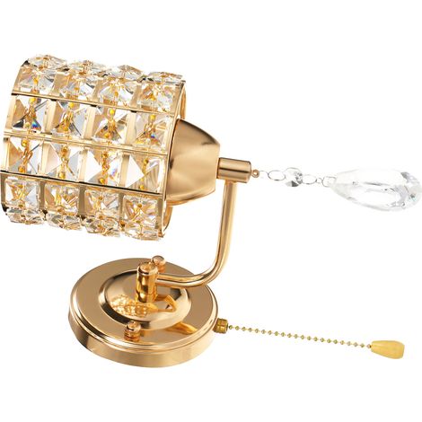 Lustre mural moderne avec cristaux – Lampe de salle à manger, corridor ou chambre (1 lampe) – Design contemporain et éclairage doux LED sans ampoule incluse