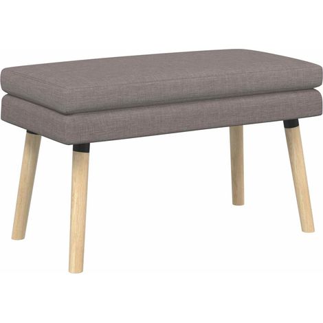 Banc à double couche Taupe 80 x 40 x 47 cm Tissu vidaXL (1/5)