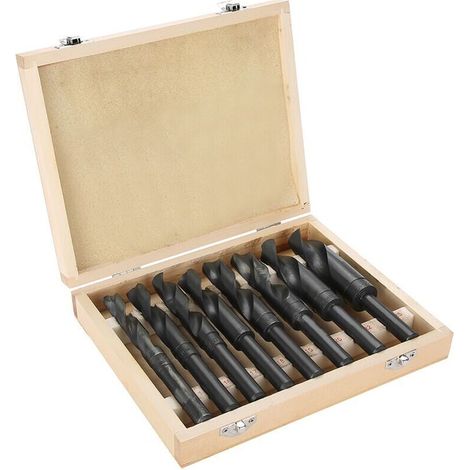 8Pcs/Lot 14-25mm Forets en acier au carbone à haute vitesse Forets à queue réduite HSS Forets hélicoïdaux HSS (1/4)