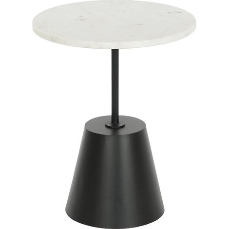 DKD Home Decor Table d appoint Noir Blanc 40x40x50 cm (1/5)