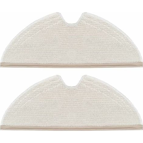 SHINING HOUSE Accessoires pour Xiaomi Roborock S50 Robot Aspirateur Chiffons de Nettoyage 2 Pièces