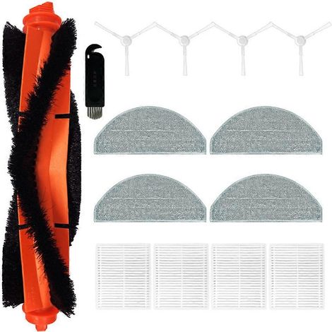 Kit de pièces détachées pour aspirateur robot Xiaomi E10 : brosse principale, filtre HEPA, chiffons de nettoyage et accessoires. (1/5)