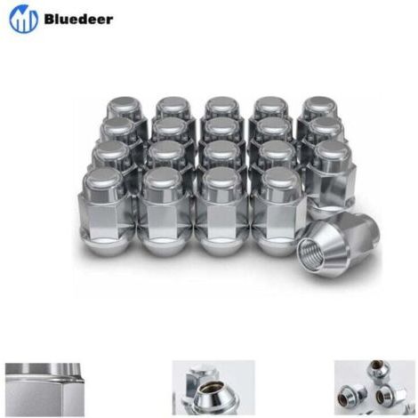 1707S-20AM Chromé M12x1.50 Écrou de roue borgne bombé, 20 pièces (lot de 1) (1/4)