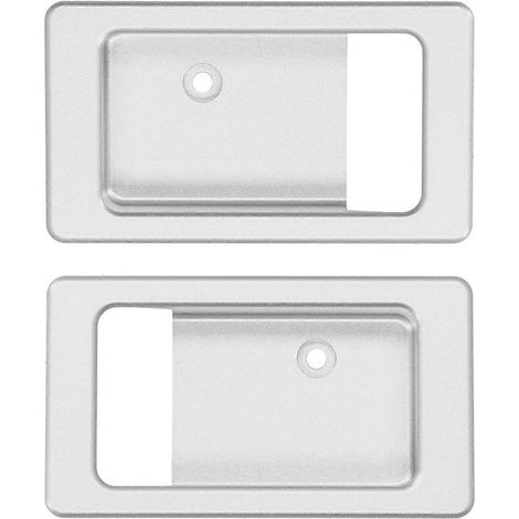 Lot de 2 poignées de porte intérieures en alliage d'aluminium, compatibles avec Land Rover Defender 2004-2018 (1/4)
