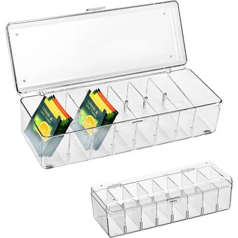 Boite Rangement Carte Rangement Carte de Visite Peut Contenir Environ 700 Cartes Séparateurs Amovibles Transparent avec Couvercle Convient aux Cartes Mémoire,Cartes de Visite et Fiches de Notes (1/5)