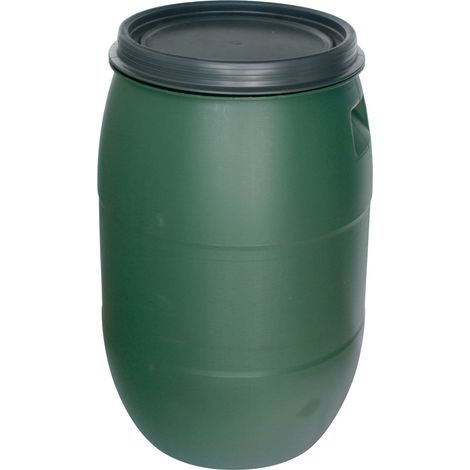 Fass Pannon Rainbarel 120 Liter 395 mm, grünes Fass für Regenwasser, HDPE