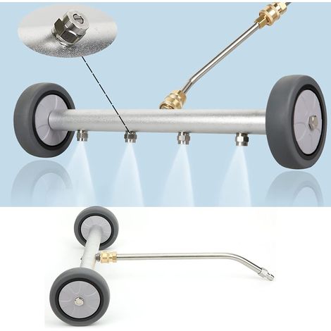 Laveuse à pression sous le chariot, nettoyeur de balai à eau en forme d'éventail, prise rapide 1/4 pour nettoyeur haute pression (1/5)