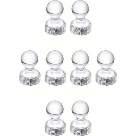 Kühlschrankmagnete – Steckmagnete – Acryl – 8er-Pack – weiß (1/3)