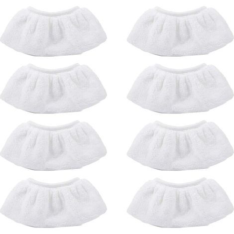 8pcs Bonnettes Microfibres Pour EasyFix SC2 SC3 SC4 SC5 Chiffon de Nettoyage de rechange pour Nettoyeur à Vapeur Karcher Lingette (1/5)
