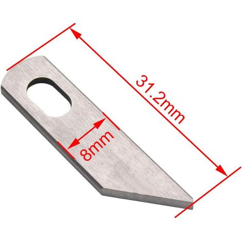 Ensemble de couteaux de surjeteuse supérieur et inférieur compatible avec/remplacement pour la marque Singer S14-78 Pfaff Brand Element 1450OL (1/4)